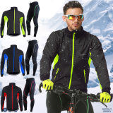 Mens Fleece Thermal Winter Cycling Long Sleeve Jersey & Pant