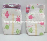 Disposable Baby Diaper with High Absorption and Wetness Indicator, Comes in S Shape Cutting