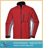 Mens Outer Wear Waterproof Softshell Jacket with Zipped Pocket
