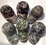 100% Cotton 6 Panels Military Camouflage Baseball Cap (V12001)