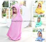 Baby/Kids Hooded Bath Towel Made of 100% Cotton Terry Cloth, Solid Color