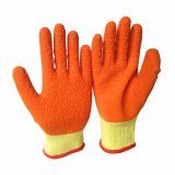 10g Orange Crinkle Finish Cotton Latex Coated Gloves