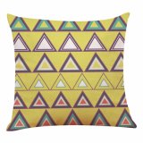 The Bright and Colorful Geometric Pillows Cotton Cushion