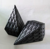 Black Leather Diamond-Shaped Perfume Box