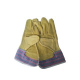 High Quality Cow Split Leather Working Gloves