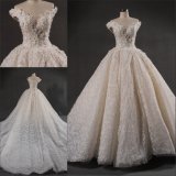 Fashion off Shoulder Lace Evening Bridal Wedding Dress Lt66021