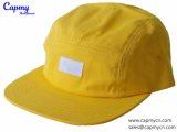 Custom Design Label Yellow Cotton 5 Panel Hat Supplier