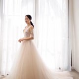 Sexy Lace Applique Bridal Gown Wedding Dress