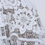 Plant Design Embroidery Lace Textile for Lady's Dress