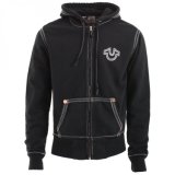 Fashion Men Embroidered Hoody Sweatshirt with Contrast Stitch (H004W)