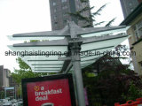 Stainless Steel Bus Station Stop Shelter / Canopies