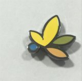 Custom Metal Magnet Button Badge with Flower Logo