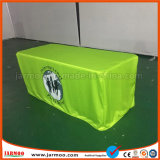 Polyester Table Cover with Customized Printing for Promotion and Advertising