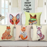 18X18inches Digital Printed Cute Fox Cushion Cover for Home Decoration (35C0277)
