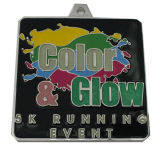 Gloss Running Medal with Logo Lanyard (GZHY-KC-022)