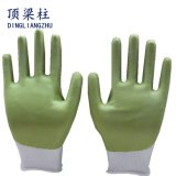 White Nylon Work Gloves with PU Palm Coated