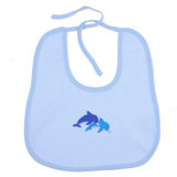 Newest Design Embroidered Knit Pattern Baby Bib for OEM