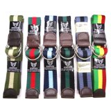 Unisex Fashion Colorful Stripes Fabric Belts Supplier