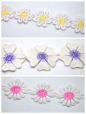Wholesale High Quality Milk Yarn Flower Embroidery Lace for Decoration