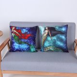 Digital Print Decorative Cushion/Pillow with Mermaid Pattern (MX-92)