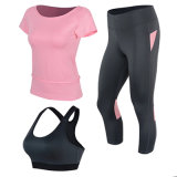 Pink Yoga Wear Nylon Yoga Pants Fitness Wear Supplier