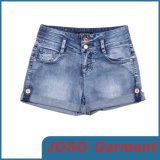 Girl Cheap High Waist Jean Shorts (JC6008)