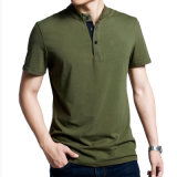 100% Cotton Pique Fabric Army Green Polo Shirt