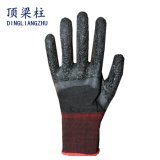 13G Polycotton Working Gloves Coated with Crinkle Latex