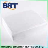 100% Cotton Striped Satin Breathable Waterproof Mattress Bedcover with White Knitted Fabric