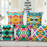 Colorful Abstract Geometry Digital Printed Cushion Cover for Home Decoration (35C0267)