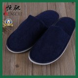 Navy Blue Disposable Terry Towel Slipper for Hotel/ Hospital