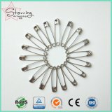 Traditional Design Silver 7 Sizes Metal Common Coil Safety Pin