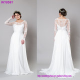 2017 White Lace Appliqued Mermaid Trailing Bridal Gown Wedding Dress