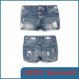 Women Distressed Denim Shorts (JC6032)