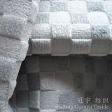 Decorative Embossed Sofa Fabric 100% Polyester Velvet