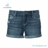 2017 Hot Sale Fashionable 100% Cotton Women Skinny Jeans Denim Shorts for Ladies (shorts E. P. 218)