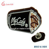 Mccafe Design Promotional Lapel Pin Holder PVC Material