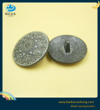 Custom Logo Hollow Metal Black Nickel Shank Buttons