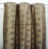 Brown Cheap Polyester Jacquard Curtain Fabric 280cm