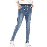 2017 Fashion Cotton Skinny Women Jeans Factory Denim Pants
