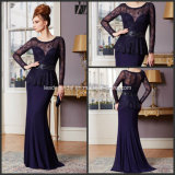 Long Sleeves Mother of The Bride Dresses Chiffon Evening Dresses M71001