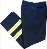 Navy Blue Hi-Vis Reflective Yellow Fashion Road Trousers Pants