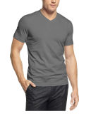 Wholesale Cotton Custom T-Shirts V Neck Men T Shirt