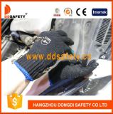 Ddsafety 2017 Knitted Black PVC Glove