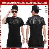 Wholesale Men's Fashion Cheap Leather T Shirts (ELTMTI-50)