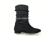 Popular Comfort Flat Women Boots with Sexy Lady Studs