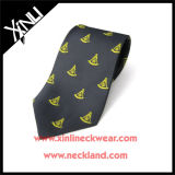 100% Silk Woven Custom Logo Masonic Tie for Men