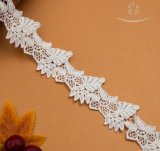 African French Crocheted Lace Edging Trim Water Soluble Lace for Female Garment