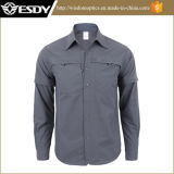 Men's Solid Outdoor Breathable Quick-Drying Long-Sleeved Shirt