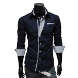 2017 New Casual Shirts Long-Sleeved Men Shirt Business Casual Slim Fit Male Shirt